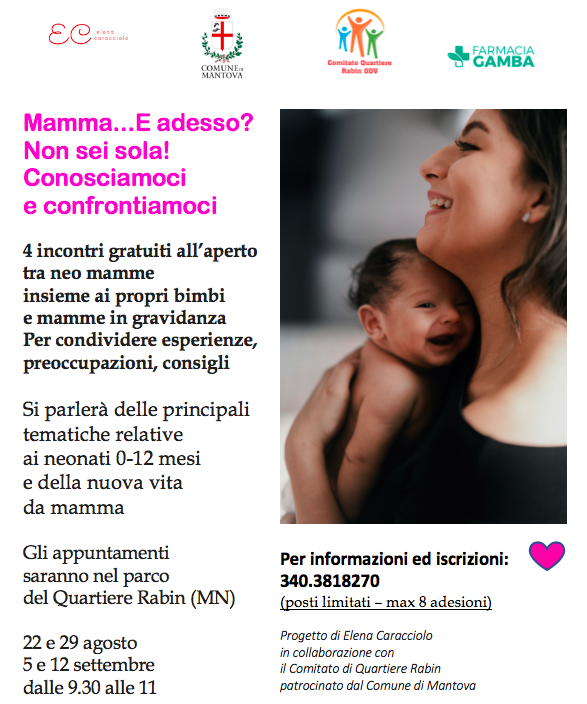 locandina incontri mamme mantova elena caracciolo