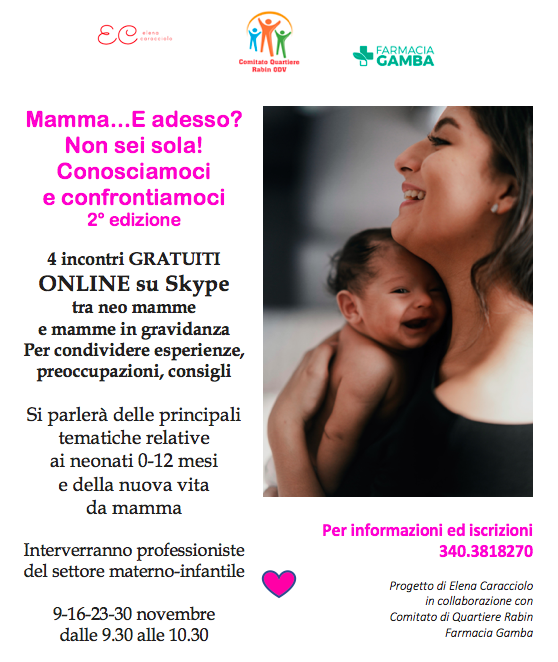 incontri di supporto informazione mamme e donne incinta 